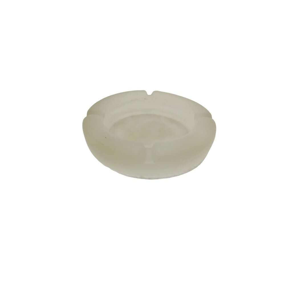vintage 1960s frosted heavy glass 4.5" ashtray.